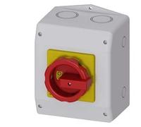 Siemens - Interruttore principale 3 poli 1 borna-n + 1 borna-pe Rosso/Giallo