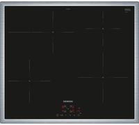 Siemens iQ300 EH645BFB6E piano cottura Nero Acciaio inox Da incasso 60 cm Piano cottura a induzione 4 Fornello(i)