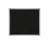 Siemens iQ500 ED64RHSB1E piano cottura Nero, Acciaio inox Da incasso 60 cm Piano cottura a induzione 4 Fornello(i)