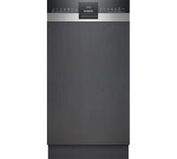 Siemens SR55ZS10ME, iQ500 Smart lavastoviglie parzialmente integrata, cassetto portaposate, acciaio inox, essiccazione zeolite, extra silenziosa, aquaStop, programma varioSpeed, illuminazione interna