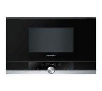 FORNO A MICROONDE DA INCASSO SIEMENS BF634LGS1 ACCIAIO INOX E VETRO NERO SENZA CORNICE