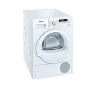 Siemens iQ700 WT46W261 - Asciugatore a pompa di calore, A++/8 kg/Condensatore autopulente, tamburo protettivo, programma di asciugatura 40 minuti
