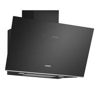 Siemens LC91KLT60 iQ700 - Cena da parete, 90 cm, colore: Nero con paralume in vetro, sensore di temperatura dell'aria con sistema cookConnect, da parete e piano cottura, illuminazione a LED, ideale