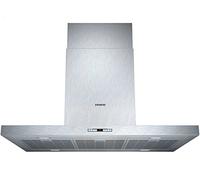 Siemens LF98BB542 - Cappa isola, 90 cm, a scelta per aria o ricircolo, filtro antigrasso in metallo, lavabile in lavastoviglie/acciaio inox