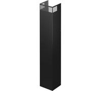 Siemens LZ10BXL61 - Prolunga telescopica per camino, 1500 mm, accessori per cappe aspiranti, adatto per aria di scarico e ricircolo, con prese d'aria, colore: Nero