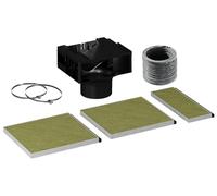 Siemens LZ11BKI16 Clean Air Plus - Kit di ricircolo dell'aria ad alte prestazioni per cappe aspiranti, accessori per il ricircolo d'aria, con funzione anti-pesce e anti-polline, adatto per mangiare