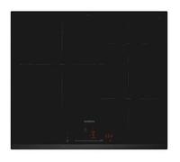Siemens - Piastra a induzione, 60 cm, 3 zone di cottura, Home Connect, fryingSensor, Nero, EH631HDC1E