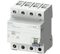SIEMENS RCCB, 4 poli, 40 A, 30 mA tipo A SENTRON 400 V