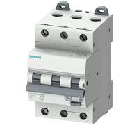 SIEMENS Sentron 5SU1 FI/LS Interruttore 13A, 3 poli, tipo C, sensibilità 30mA