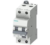 Siemens Sentron 5SU1 FI/LS - Interruttore 25 A, 2 poli, tipo C, sensibilità 30 mA