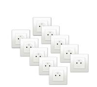 SIEMENS - Set di 10 prese 2P+T bianco Delta Viva + piastre bianche