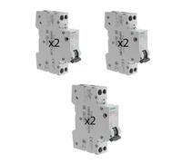 SIEMENS - Set di 6 interruttori modulari Ph+N - 2×10A, 2×16A, 2x20A | Protezione completa, formato compatto 1 modulo, doppia sicurezza termica ed elettromagnetica, conforme IEC/EN 60898