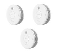 SIEMENS - Siemens Delta reflex - Set completo di 3 rilevatori di fumo 5TC1292-8 Siemens, con batteria da 10 anni, colore: Bianco