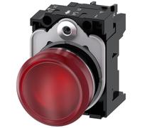 Indicatore Siemens luminoso rosso LED 230V 22mm 3SU11566AA201AA0