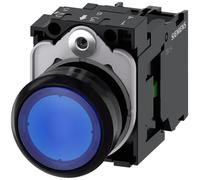 Siemens SIRIUS ATC - Pulsante 22 mm rotondo plastica blu 1 NA modulo LED vite