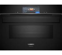 Siemens SL Forno compatto pirolitico combinato a microonde da incasso CM978GNB1 finitura nero da 60 cm