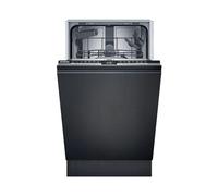 Siemens SR63HX74KE iQ300, lavastoviglie completamente integrata da 45 cm, cestello portaposate, sistema di cestello varioFlex, varioSpeed Plus, aquaStop, infoLight, hygienePlus, funzionamento