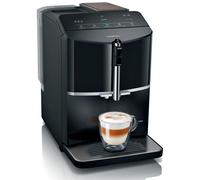 Siemens Macchina da caffè EQ300 TF301E19, per molte specialità di caffè, montalatte, macina in ceramica, funzione OneTouch, 1300 W, colore nero
