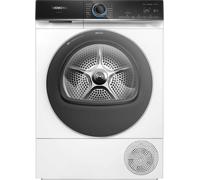 Siemens WQ46B2D41 iQ700, essiccatore a pompa di calore 9 kg, estremamente silenzioso, varioSpeed, mezzo carico, protezione antipiega, autoDry, collegamento alla lavatrice tramite Home Connect, bianco