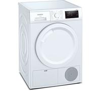 Siemens WT43H003 - Asciugatrice a pompa di calore da 7 kg, iQ300, 243 kWh all'anno, autoDry, programma per esterni, colore: Bianco