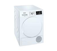 Siemens WT43W460 - Asciugatrice a pompa di calore 7 kg, grande display con tempo di fine/autopulente automatica/bianco