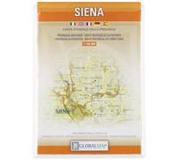 Siena. Carta stradale della provincia 1:150.000