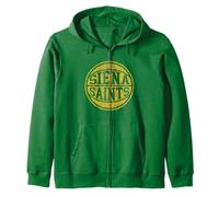 Siena College Saints Vintage Distressed Basketball Felpa con Cappuccio
