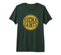 Siena College Saints Vintage Distressed Basketball Maglietta Premium