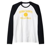 Siena College Saints Volleyball Throwback Retro Maglia con Maniche Raglan