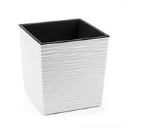 Siena Garden Biron - Vaso per piante in plastica, 40 cm, colore: Bianco