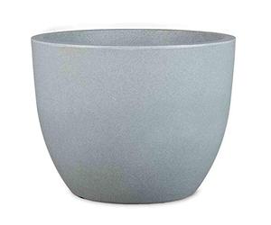 Siena Garden Bristol - Vaso per Piante, Colore: Grigio Pietra
