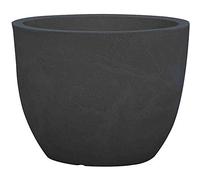Siena Garden Bristol - Vaso per Piante, Colore: Nero Granito