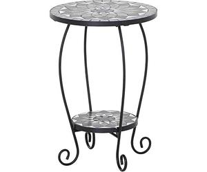 Siena Garden Como - Supporto per Fiori, Colore: Nero Opaco/Grigio Scuro