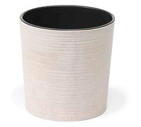 Siena Garden Eco Lens - Vaso per Piante, Colore: Bianco