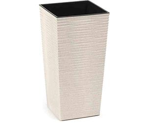 Siena Garden Eco Nizza - Vaso per Piante, Colore: Bianco