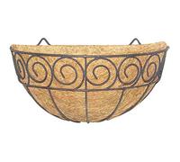 Siena Garden - Fioriera da Parete, Colore: Nero e Naturale