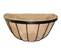 Siena Garden - Fioriera da Parete Portavaso, Colore: Nero e Naturale