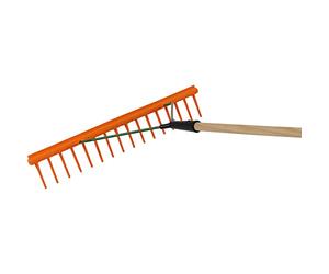 Siena Garden KS - Rastrello da Fieno a 16 Denti su Un Lato, 64 cm, con Bordo