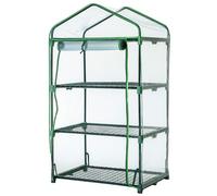 SIENA GARDEN Mini Serra Da Balcone Trasparente 126x70x50cm 3 Ripiani