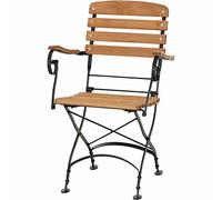 Siena Garden Perù III Sedia Pieghevole Struttura Nero/Robinie