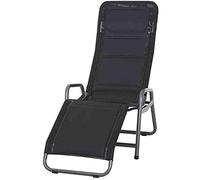 Siena Garden - Sdraio Pieghevole Fano, Colore: Antracite/Nero