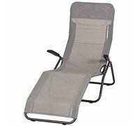 Siena Garden - Sedia reclinabile Anco, Colore: Antracite/Malva