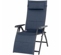 Siena Garden Sedia Relax Alluminio Pieghevole Regolabile Cuscino Collo Blu