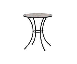 Siena Garden Tavolo Prato tondo in ferro con effetto mosaico, Ø60cm, Multicolore
