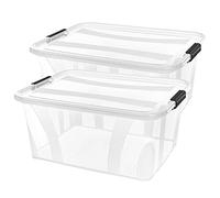 Siena Home Anzio - Scatola portaoggetti, 21 l, 2 pezzi