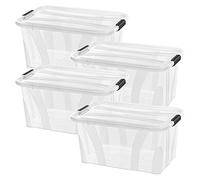 Siena Home Anzio - Scatola portaoggetti da 14 l, 4 pezzi