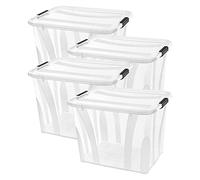 Siena Home Anzio - Scatola portaoggetti da 55 l, 4 pezzi