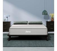 Siena Materasso doppio ibrido rigido da 25,4 cm, in memory foam e sistema a molle interne, prova di 180 notti - strati di riduzione della pressione di alta qualità - 10 anni di garanzia del produttore