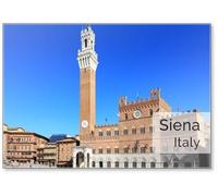 Siena, Toscana - Piazza Del Campo, Italia, Magnete Frigo