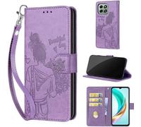 SIENIANLINE Cover per Honor X6b 4G Case Premium PU Custodia a Libro Portafoglio Pelle con Magnetica Flip Case Funzione Stand Custodia per Honor X6b 4G Cover,Viola